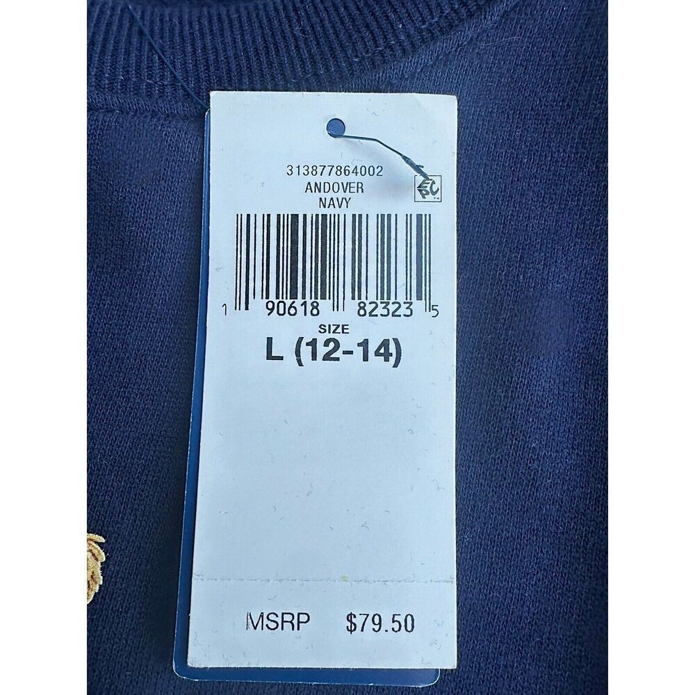 NWT, Girls Ralph Lauren Navy Sweatshirt Polo Bear Dress Size 12-14 - Picture 3 of 5